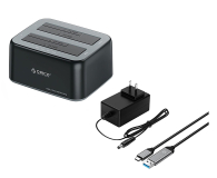 Orico Stacja dokująca 2 dyski 2,5"/3,5" SATA HDD/SSD - czarna - 1486495 - zdjęcie 2